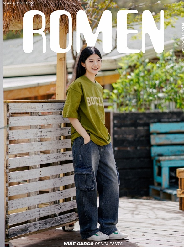 JEMUT] Romen Wide Cargo Denim Pants