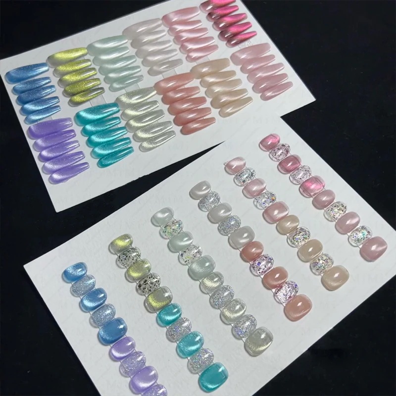 【1つ買うと12つ無料】期間ジェルネイル キャッツアイ ジェルネイルマニキュアジェルマグネットジェル89