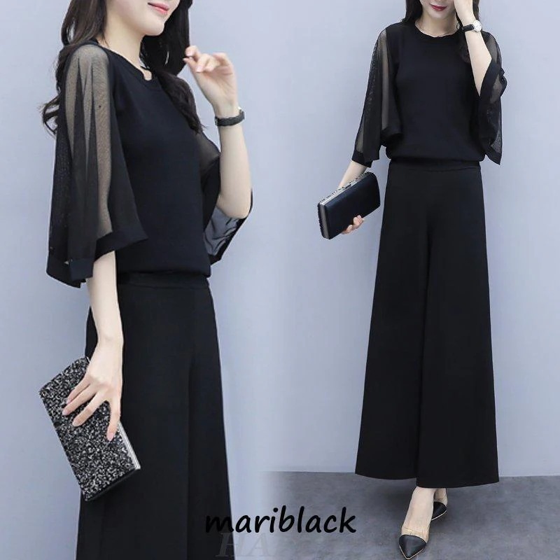 かっこいいパンツドレス 袖あり 黒 セパレート パーティードレス 結婚式 お呼ばれ ドレス 30代 40代 50代 黒ドレス セットアップ 大きいサイズ 3L 4L かっこいいパンツドレス 袖あり 黒 セパレート パーティードレス 結婚式 お呼ばれ ドレス 30代 40代 50代 黒ドレス セットアップ 大きいサイズ 3L 4L
