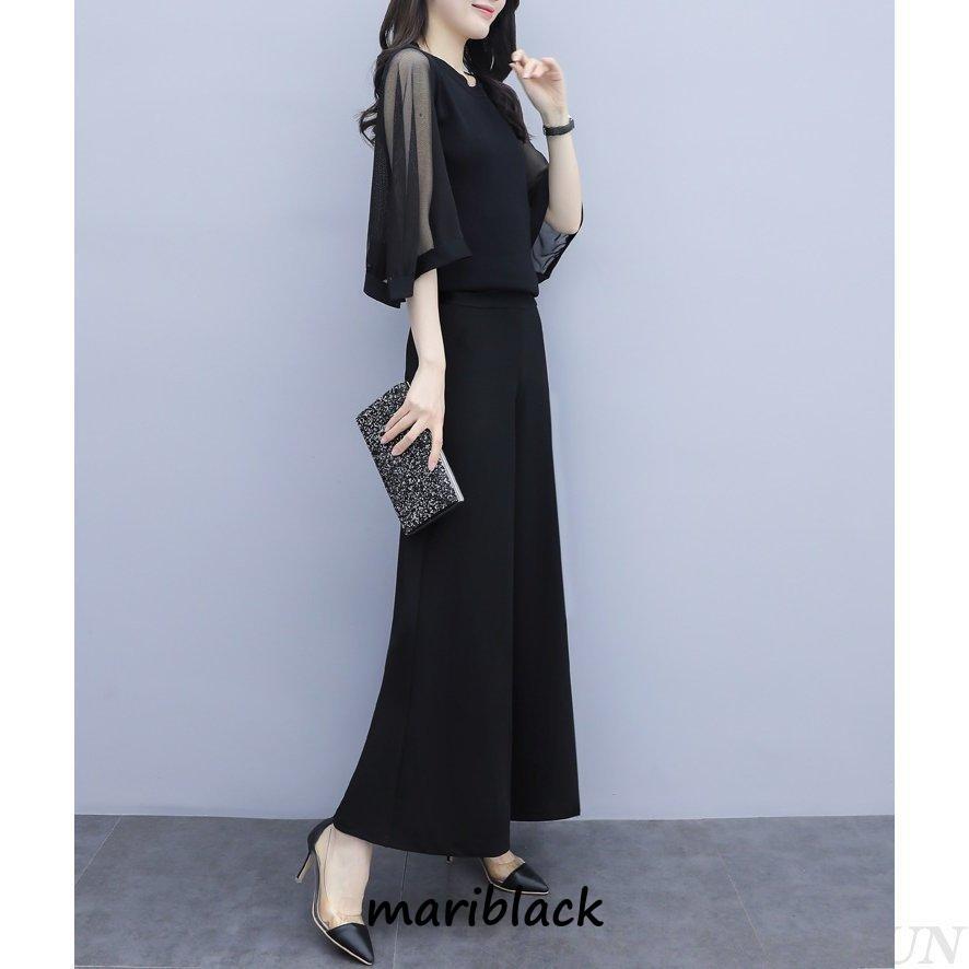 かっこいいパンツドレス 袖あり 黒 セパレート パーティードレス 結婚式 お呼ばれ ドレス 30代 40代 50代 黒ドレス セットアップ 大きいサイズ 3L 4L かっこいいパンツドレス 袖あり 黒 セパレート パーティードレス 結婚式 お呼ばれ ドレス 30代 40代 50代 黒ドレス セットアップ 大きいサイズ 3L 4L
