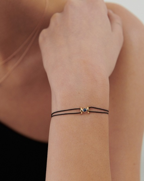HYERES LOR] Happiness Zodiac Silver Thread Bracelet ブレスレット