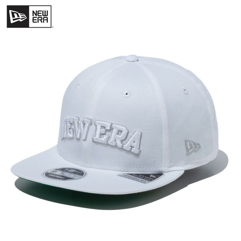ニュー エラ 9FIFTY Original Fit Stretch Cotton Washable ストレッチコットン ウォッシャブル アーチロゴ White/Cloud ゴルフ キャップ 帽子