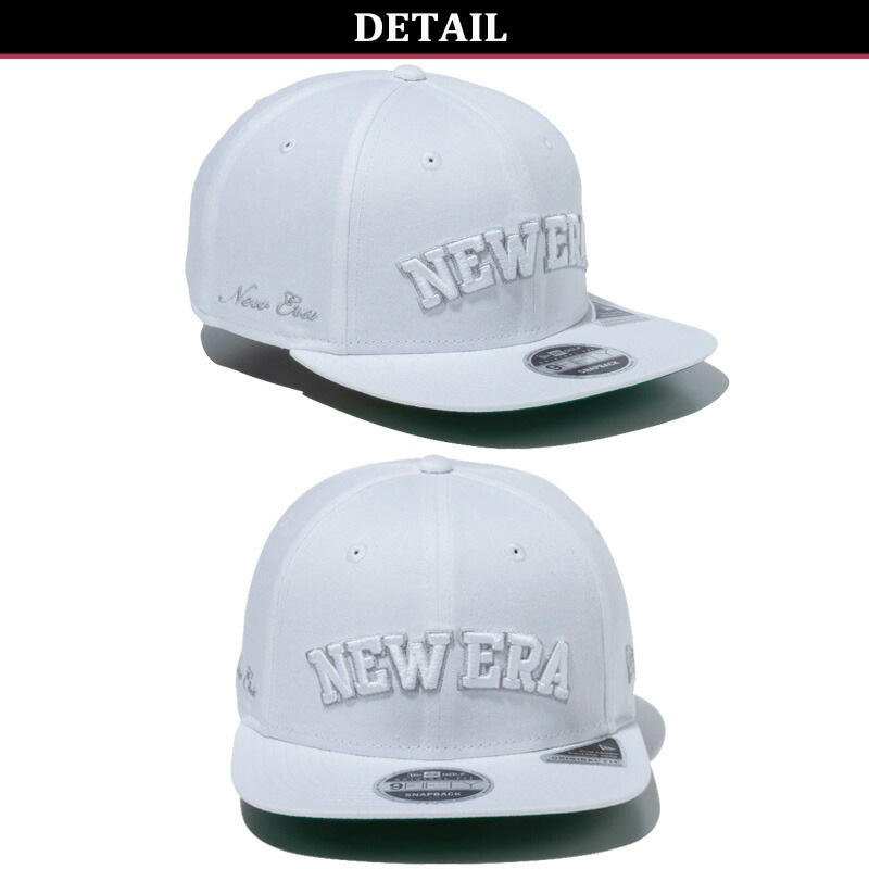 ニュー エラ 9FIFTY Original Fit Stretch Cotton Washable ストレッチコットン ウォッシャブル アーチロゴ White/Cloud ゴルフ キャップ 帽子