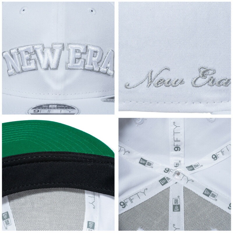 ニュー エラ 9FIFTY Original Fit Stretch Cotton Washable ストレッチコットン ウォッシャブル アーチロゴ White/Cloud ゴルフ キャップ 帽子