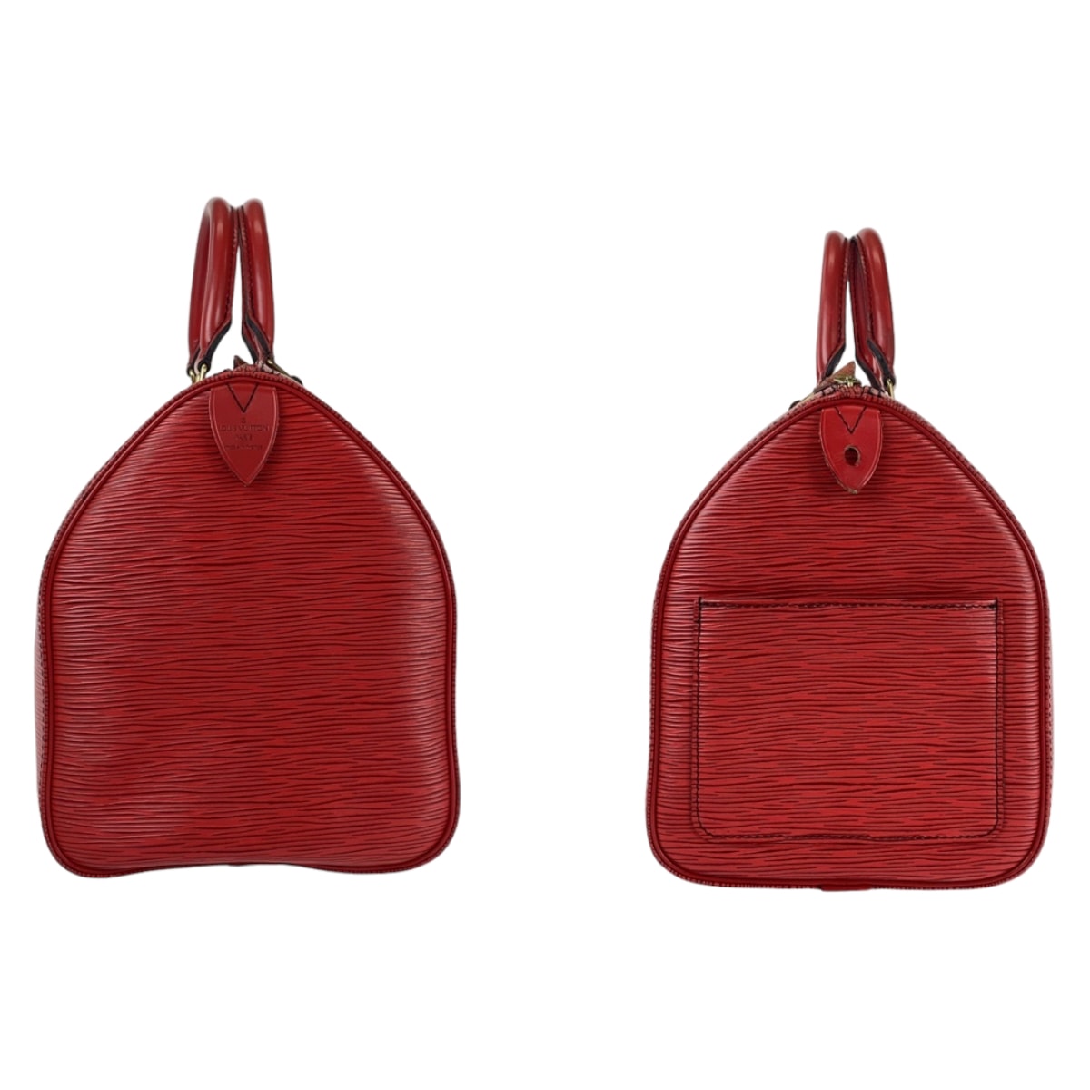 美品 エピ スピーディ 30 カスティリアンレッド ゴールド金具 レザー