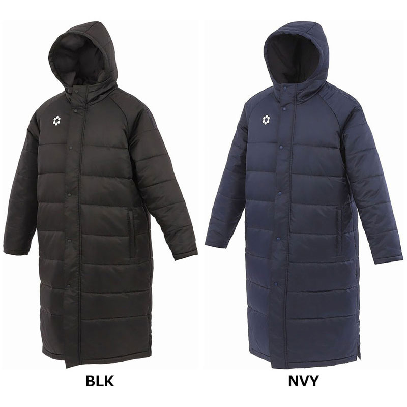 BP パデッドロングコート LINE フットサル コート sa24854-blk BP パデッドロングコート LINE フットサル コート sa24854-blk