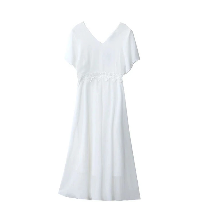 工ガ割-Aラインワンピース 白 無地 刺繍 シンプル シースルー Aライン ワンピース Vネック ロングワンピース 半袖 ロング丈 ワンピース ワンピース ガーリー きれいめ 上品 旅行 海 体型カバ 工ガ割-Aラインワンピース 白 無地 刺繍 シンプル シースルー Aライン ワンピース Vネック ロングワンピース 半袖 ロング丈 ワンピース ワンピース ガーリー きれいめ 上品 旅行 海 体型カバ