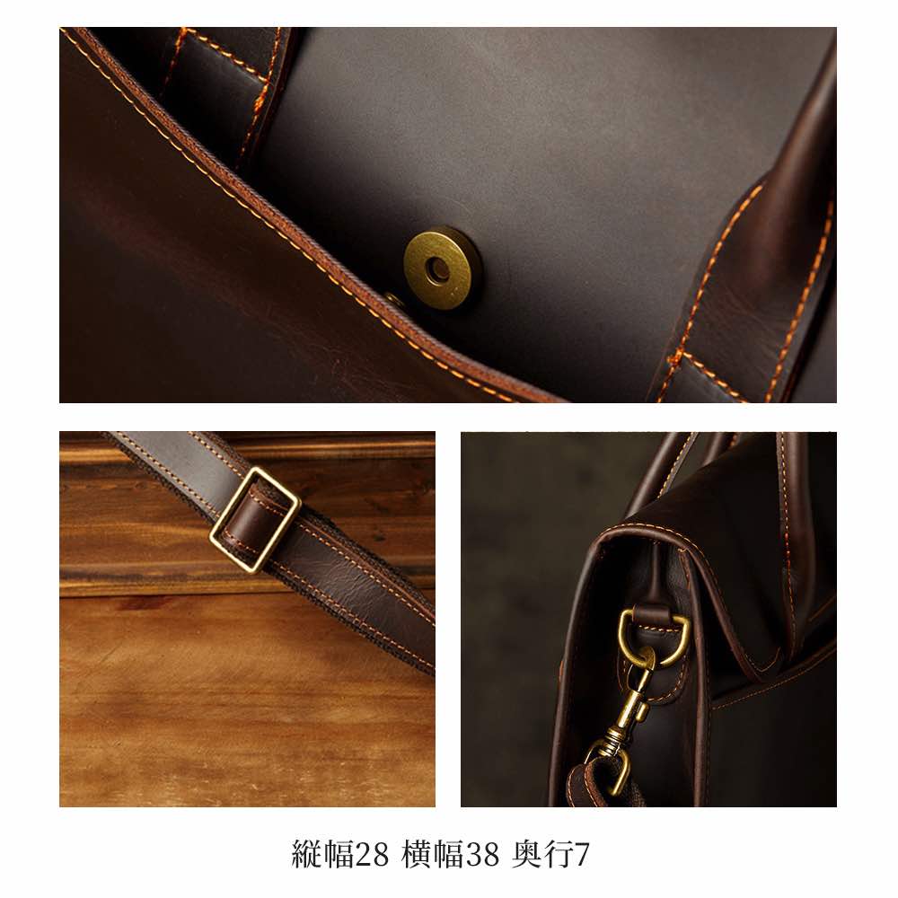 ビジネスバッグ メンズ 2way本革バッグ 軽量 革 夏 3WAY 通学 革 安い A4 おしゃれ トートバッグ 30代 ショルダーバッグ ハイ バッグ 15インチ ブランド 小さい 本革 ノートPC