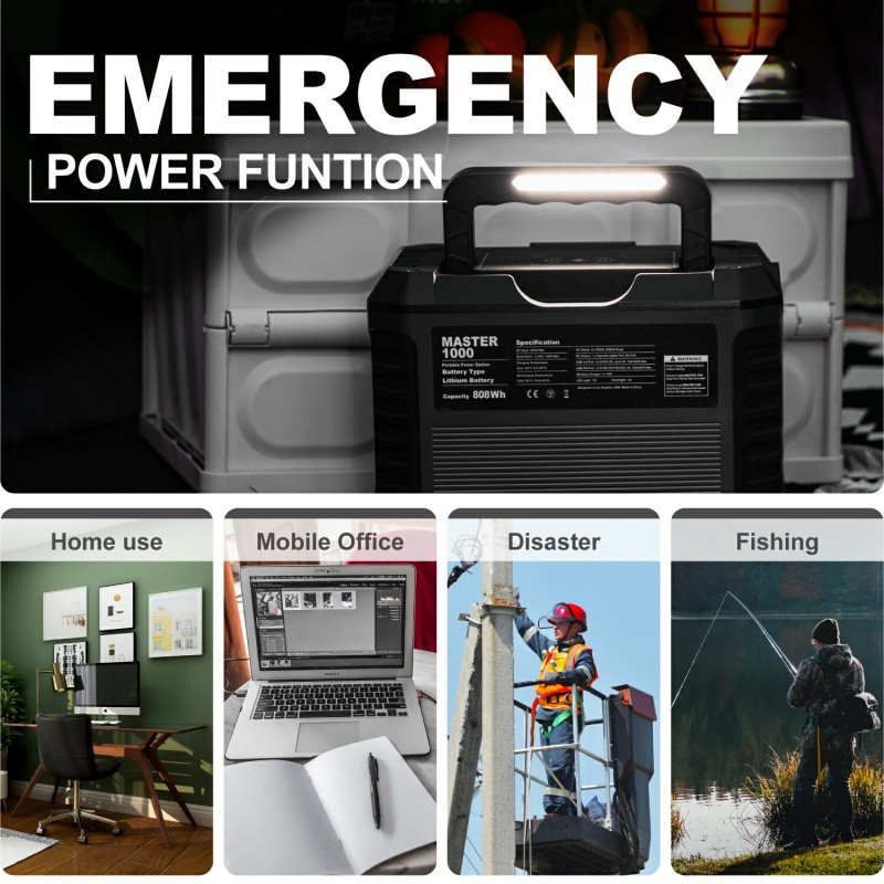 Togo Power ポータブル電源 1000W/933wh 瞬間最大2000Ｗ 蓄電池 軽量 ポータブルバッテリー 純正弦波 UPS 並列運転 急速