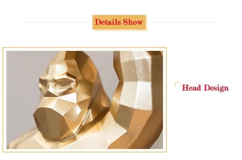 ゴールデンゴリラ オブジェ 置物 ホワイト ブラック レッド 4色オブジェ 小物入れ おしゃれ インテリア おもしろ 動物 ごりら 黄金 金 かわいい ポリゴン 3D ゴールデンゴリラ オブジェ 置物 ホワイト ブラック レッド 4色オブジェ 小物入れ おしゃれ インテリア おもしろ 動物 ごりら 黄金 金 かわいい ポリゴン 3D