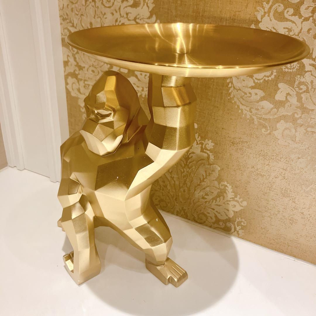 ゴールデンゴリラ オブジェ 置物 ホワイト ブラック レッド 4色オブジェ 小物入れ おしゃれ インテリア おもしろ 動物 ごりら 黄金 金 かわいい ポリゴン 3D ゴールデンゴリラ オブジェ 置物 ホワイト ブラック レッド 4色オブジェ 小物入れ おしゃれ インテリア おもしろ 動物 ごりら 黄金 金 かわいい ポリゴン 3D