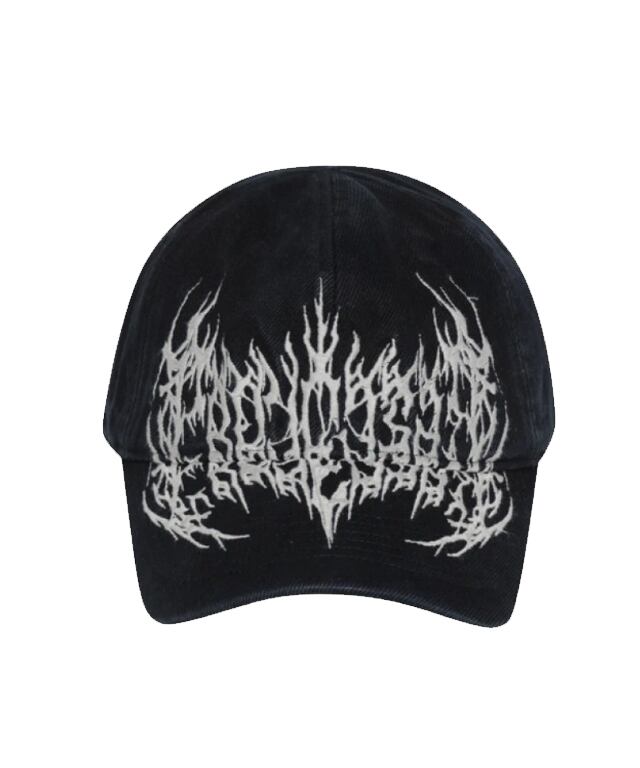 [PROJECT G/R] METALIC LOGO CAP [BLACK]