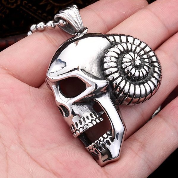 ネックレス ステンレス メンズ ペンダント 角 羊 スカル ガイコツ ドクロ 骸骨 パンク ロック 男性向け ペア プレゼント サージカルステンレス チョーカー ネックレス ステンレス メンズ ペンダント 角 羊 スカル ガイコツ ドクロ 骸骨 パンク ロック 男性向け ペア プレゼント サージカルステンレス チョーカー