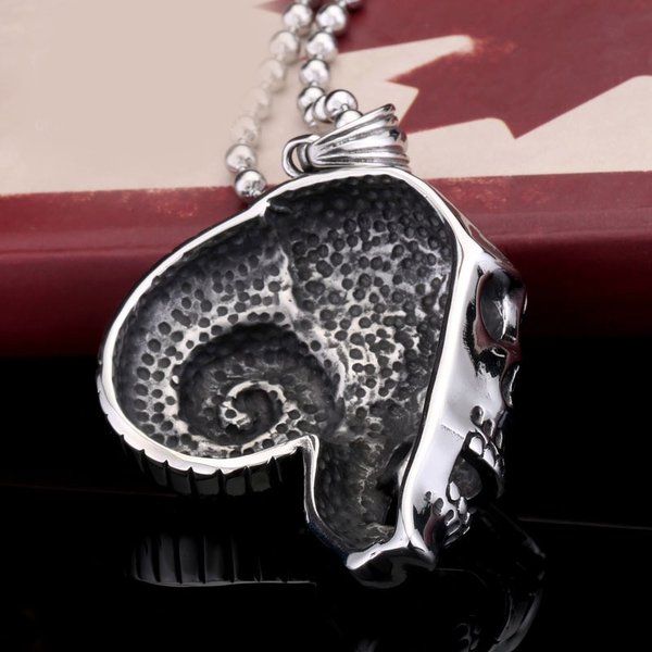 ネックレス ステンレス メンズ ペンダント 角 羊 スカル ガイコツ ドクロ 骸骨 パンク ロック 男性向け ペア プレゼント サージカルステンレス チョーカー ネックレス ステンレス メンズ ペンダント 角 羊 スカル ガイコツ ドクロ 骸骨 パンク ロック 男性向け ペア プレゼント サージカルステンレス チョーカー