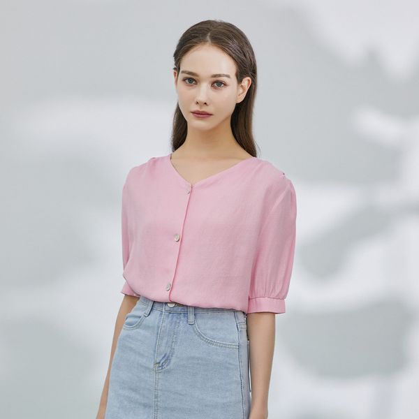 [フォレスト] エッセンシャル Vネックブラウス (SA5SSF2)