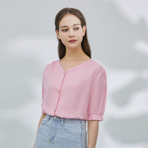 [フォレスト] エッセンシャル Vネックブラウス (SA5SSF2)