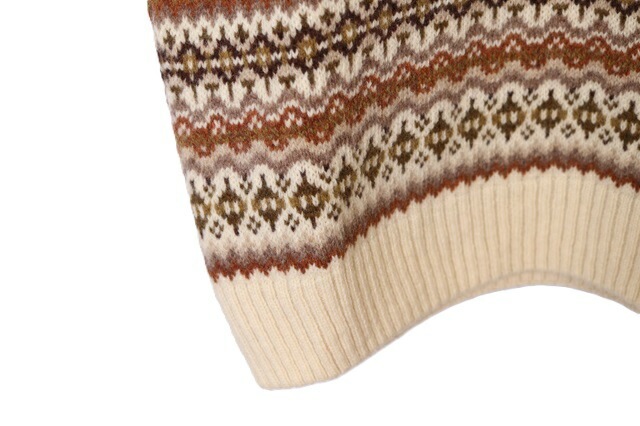 Harley of scotland ハーレーオブスコットランド CREW NECK Vest ニット ベスト チョッキ セーター レディース シェットランド ウール クルーネック 無地 ハーレー　L