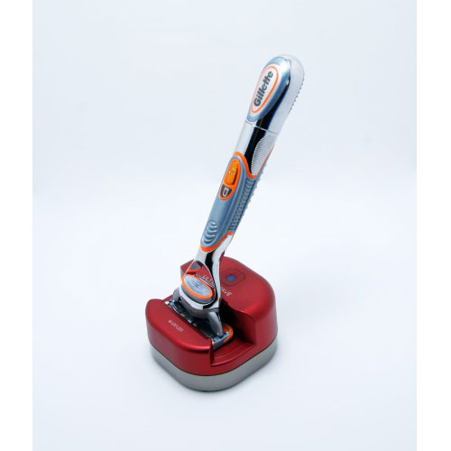 充電式シェーバー除菌スタンド レッド