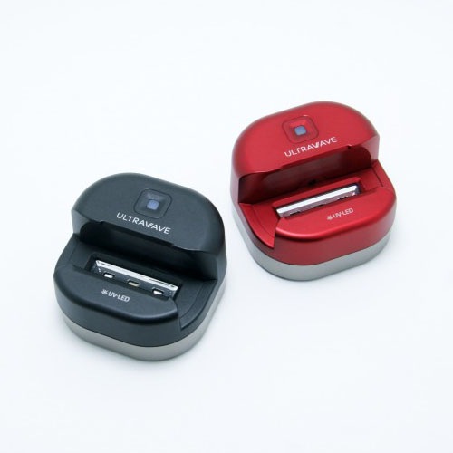 充電式シェーバー除菌スタンド レッド