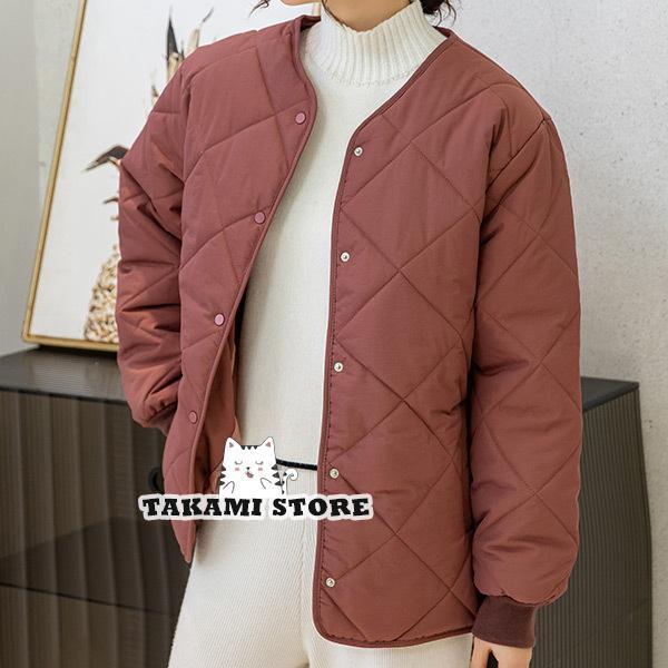 キルティングジャケット レディース 秋 冬 アウター 長袖 オーバーサイズ ノーカラー ミディアム丈 お洒落 キルティングジャケット レディース 秋 冬 アウター 長袖 オーバーサイズ ノーカラー ミディアム丈 お洒落