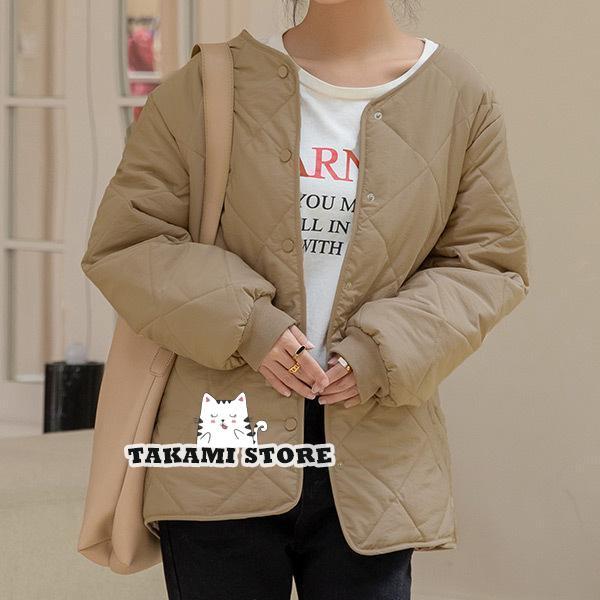 キルティングジャケット レディース 秋 冬 アウター 長袖 オーバーサイズ ノーカラー ミディアム丈 お洒落 キルティングジャケット レディース 秋 冬 アウター 長袖 オーバーサイズ ノーカラー ミディアム丈 お洒落