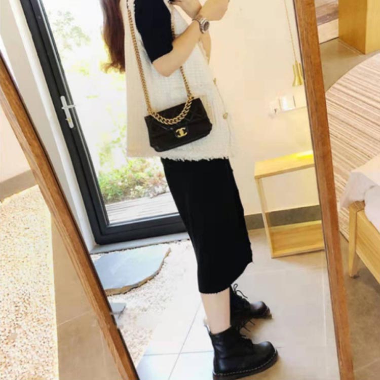 ツイードフリンジジレツイードジレベストノースリーブツイードジャケットVネックフリンジレイヤード裏地付きレディース通勤オフィス卒業式母入学式卒園式入園式セレモニーアウター黒オフホワイト高見え