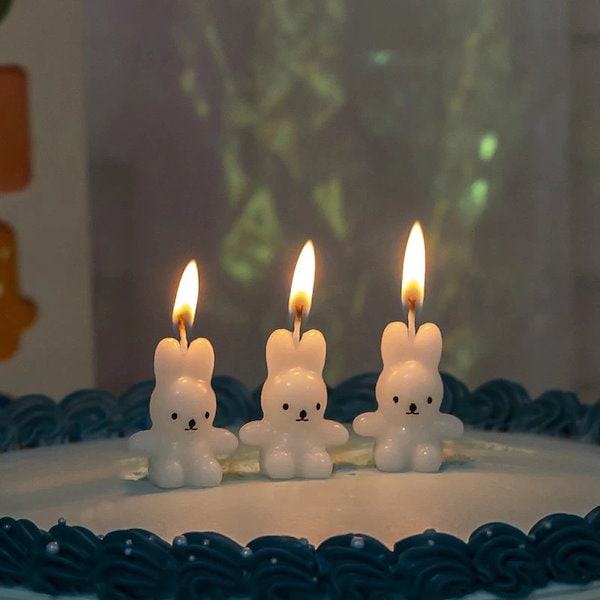 Qoo10] ウサギ ろうそく キャンドル 誕生日 お