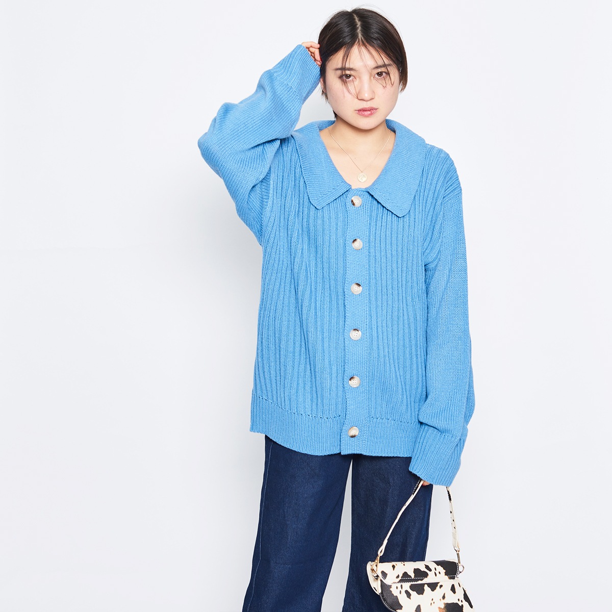 ポロカーディガン ポロカーディガン