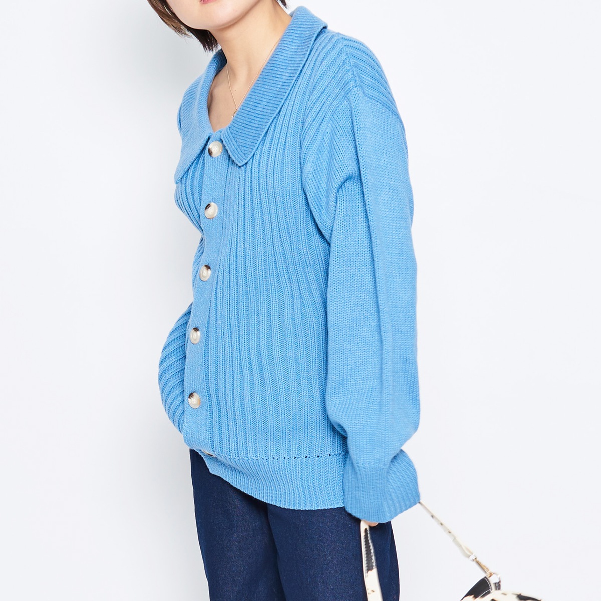 ポロカーディガン ポロカーディガン