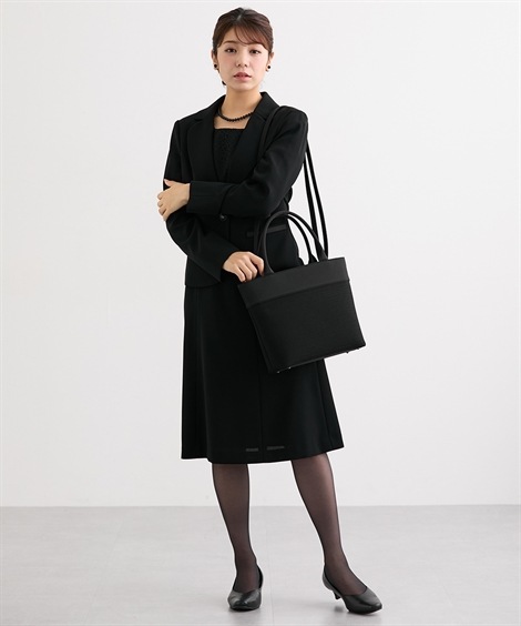 ハンドバッグ 岩佐 日本製タッセル付米沢織トートバッグ