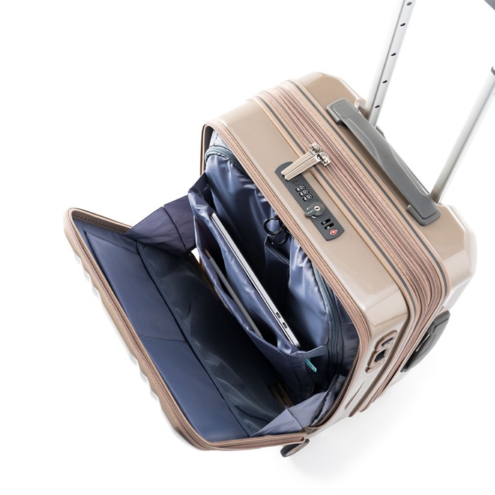 ハードキャリーケース デカかるEdge Front Open 5～7泊 55L+10L ALI-077-22FW-SMNT スモークミント