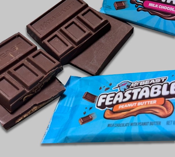日本未発売★Mr.Beastミスター・ビースト　ピーナッツバター60g2枚セット 日本未発売 新作ミスタービーストチョコバー60g MR BEAST 2枚
