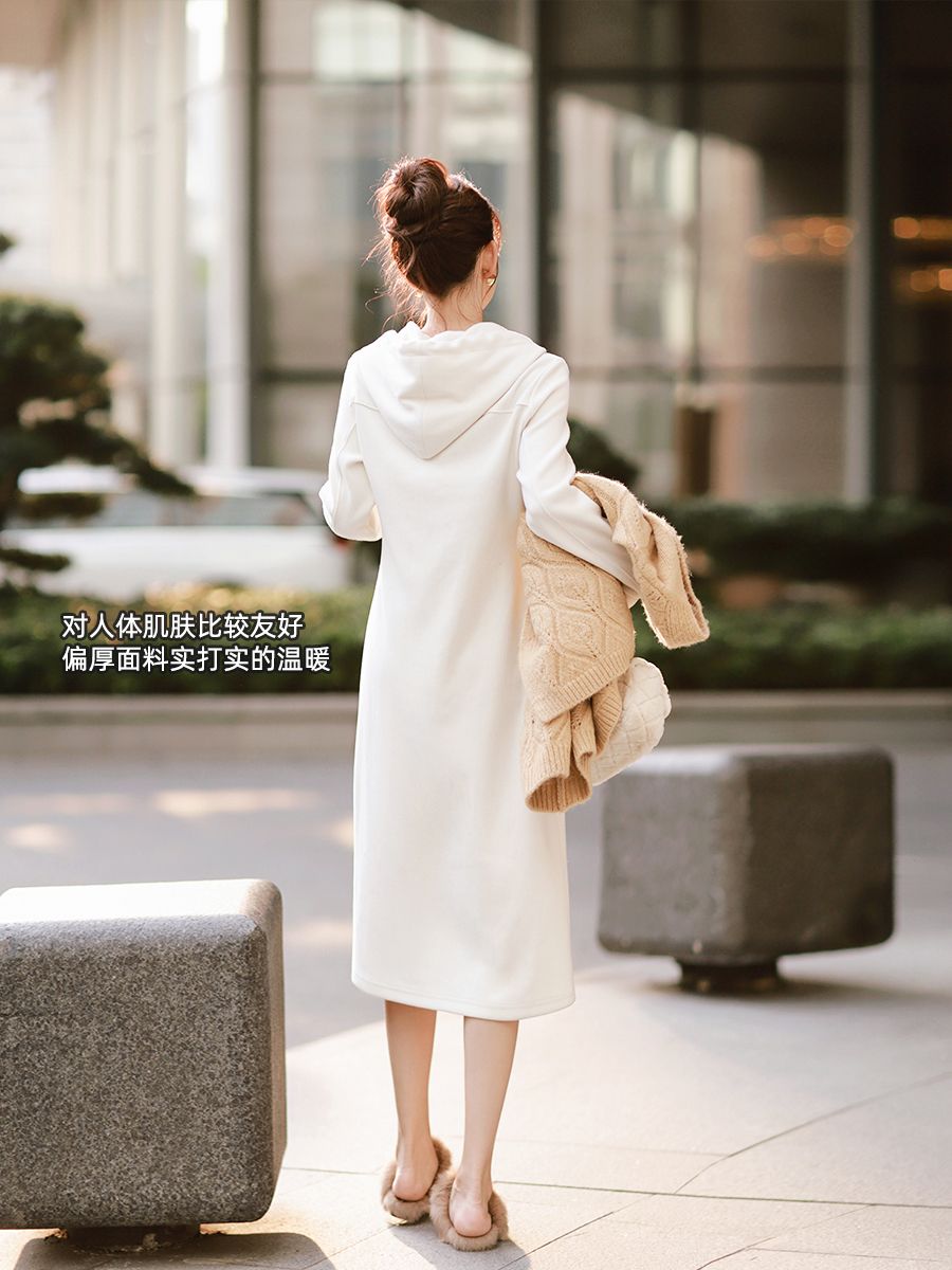 カジュアルロングフードスウェットワンピース レディース 秋冬新作 長袖 スキニーワンピース ワンピースレディース ドレス ロングワンピース ニットワンピース ワンピース レディースファッション カジュアルロングフードスウェットワンピース レディース 秋冬新作 長袖 スキニーワンピース ワンピースレディース ドレス ロングワンピース ニットワンピース ワンピース レディースファッション