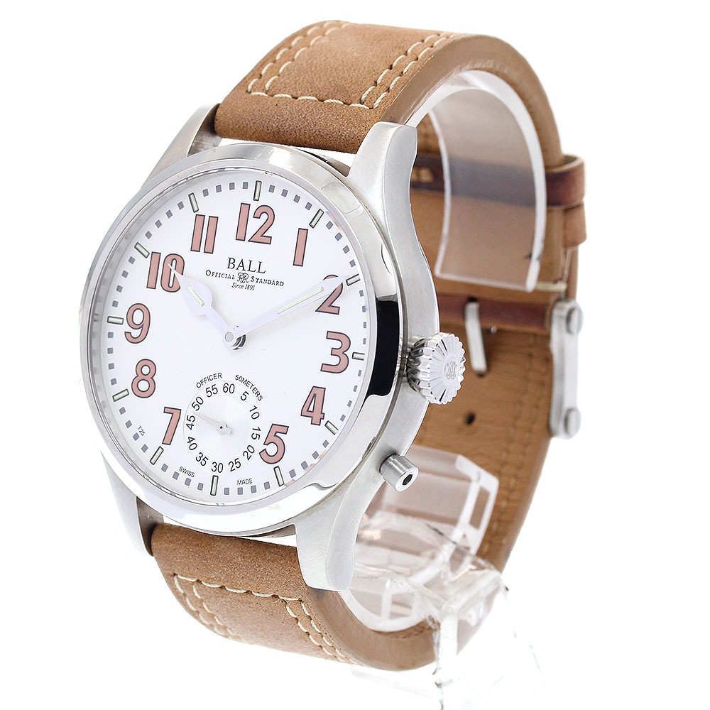 ボールウォッチ BALLWATCH NM2038D エンジニアマスターII オフィサー スモールセコンド 手巻き メンズ 保証書付き_843268【中古】 ボールウォッチ BALLWATCH NM2038D エンジニアマスターII オフィサー スモールセコンド 手巻き メンズ 保証書付き_843268【中古】