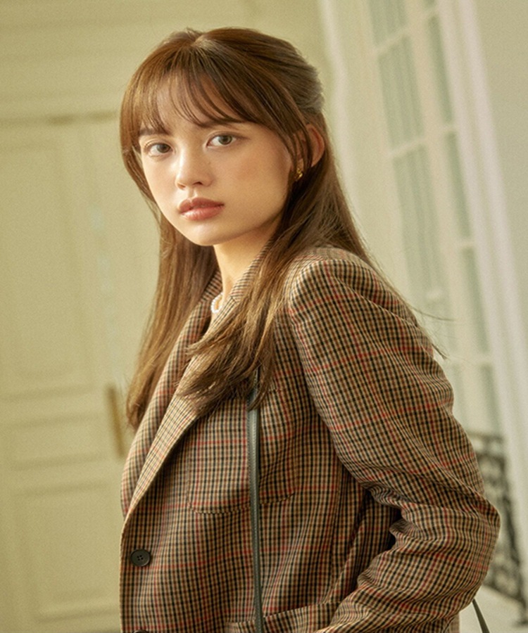 Qoo10 ピンクエイジ 総手植え)ロングミディハグパーマ ヘアア