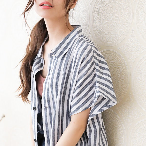 リネン 麻 販売 ロングシャツ