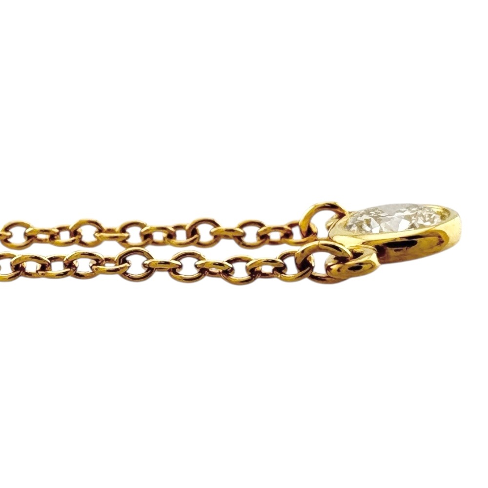 ティファニー バイザヤード 約0.12ct ネックレス 18金 K18イエローゴールド ダイヤモンド TIFFANY&Co. 中古 美品_3