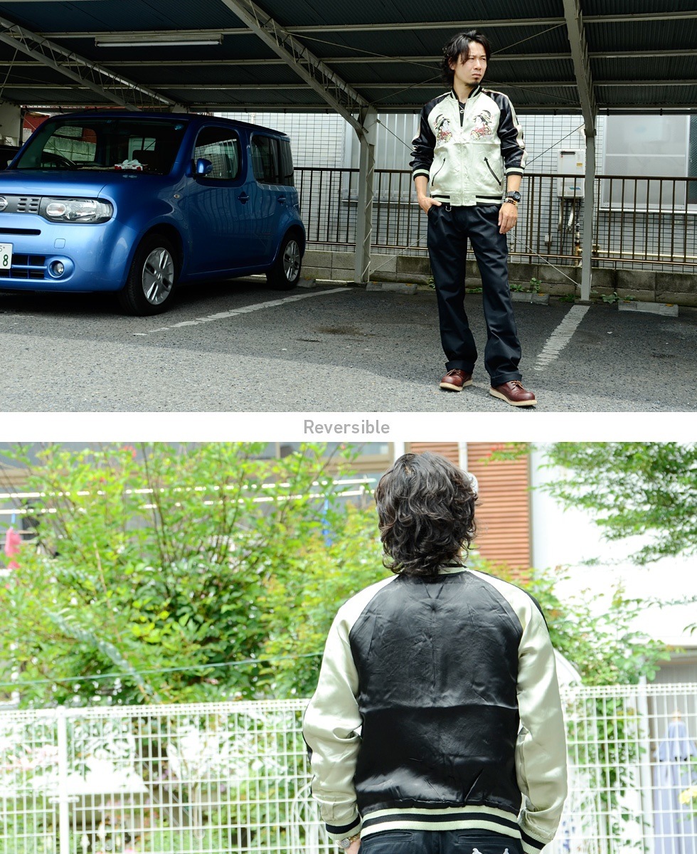 花旅楽団 SCRIPT... : レディース服 和柄 スカジャン 大人気即納