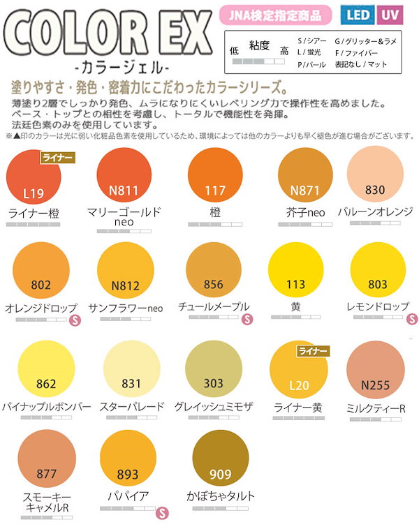 メール便送料無料 プリジェル カラーEX カラージェル PREGEL　ネイル検定対応 JNA 国産 発色 密着力 4g 3g ジェル セルフネイル  ジェルネイル カラージェル いろは