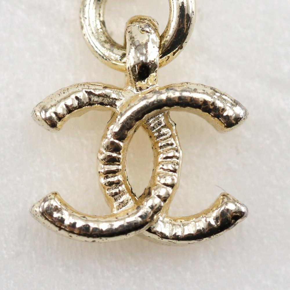 ココマーク ネックレス ラインストーン パール メタル 約17.3g レディース 中古品