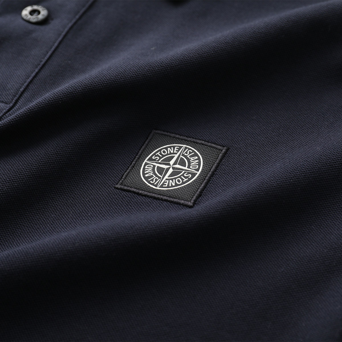 STONE ISLAND ストーンアイランド ポロシャツ 80152SC17 メンズ 半袖 コットンブレンド 鹿の子 ロゴパッチ カラー2色 【mega】