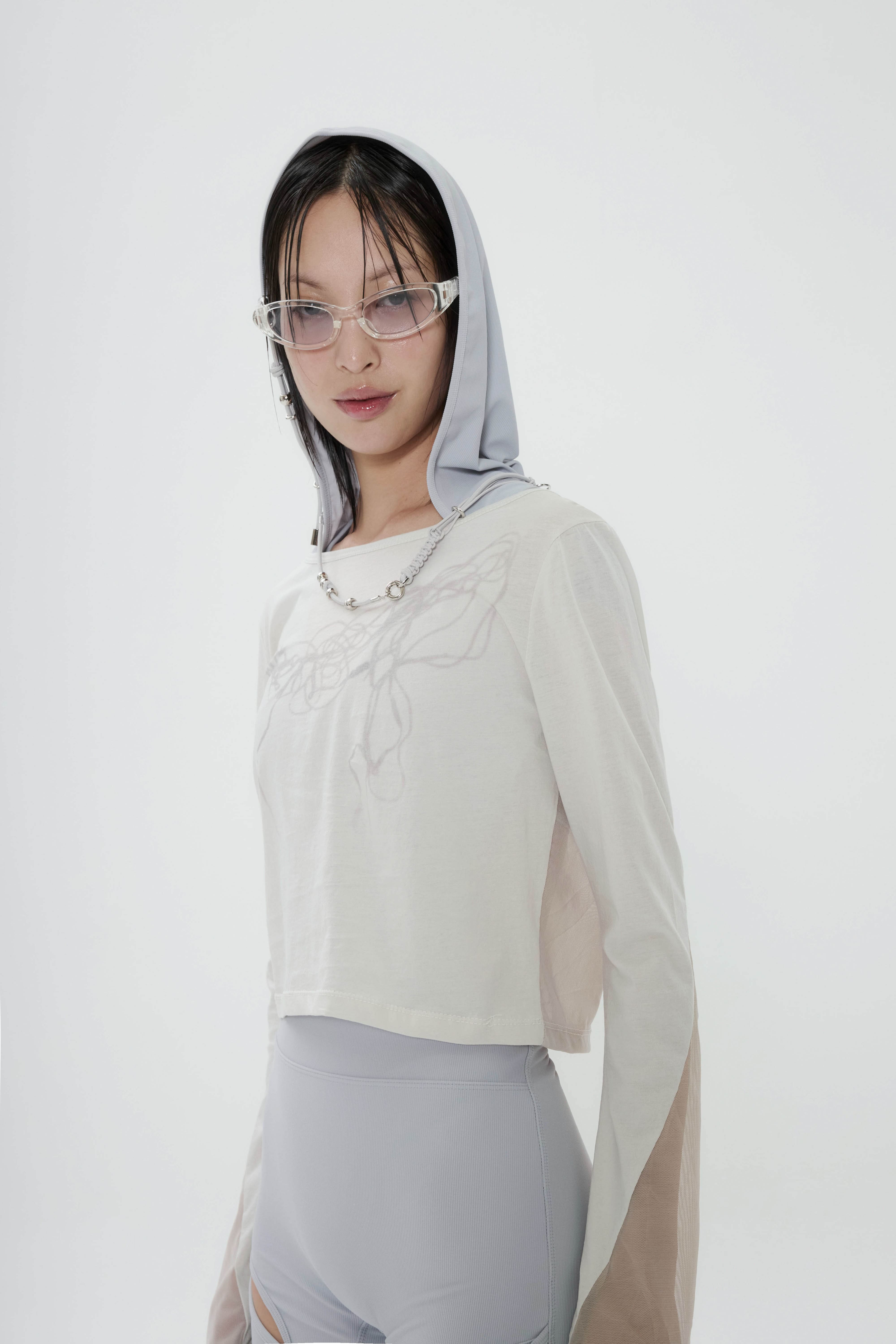 Tシャツ・カットソー OJOS Reversible Mesh Long Sleeves OJOS] Reversible Mesh Long Sleeves Tシャツ・カットソー