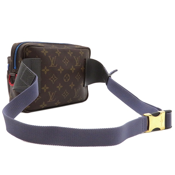 ルイヴィトン LOUIS VUITTON ボディバッグ パシフィック バムバッグ モノグラムキャンバス モノグラム ゴールド金具 茶 ウエストバッグ ブルー金具 レッド金具 M43828 FO0188