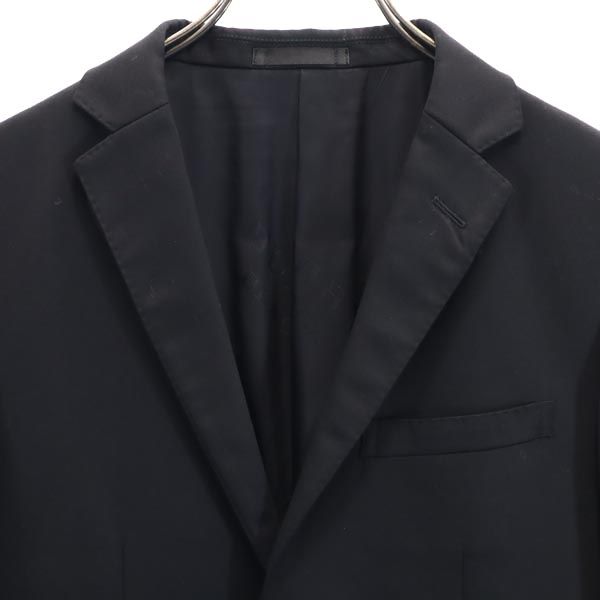 バーバリーブラックレーベル 三陽商会 ウールブレンド テーラードジャケット S ネイビー系 BURBERRY BLACK LABEL メンズ