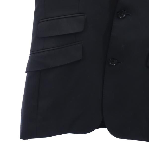 バーバリーブラックレーベル 三陽商会 ウールブレンド テーラードジャケット S ネイビー系 BURBERRY BLACK LABEL メンズ