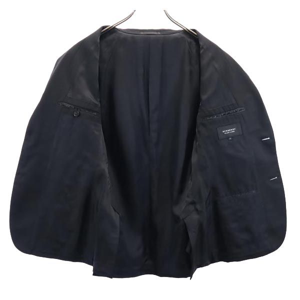 バーバリーブラックレーベル 三陽商会 ウールブレンド テーラードジャケット S ネイビー系 BURBERRY BLACK LABEL メンズ