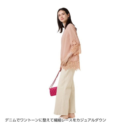 [最安値挑戦]！裾レース使いチュニック レディース 夏 チュニック M-3L