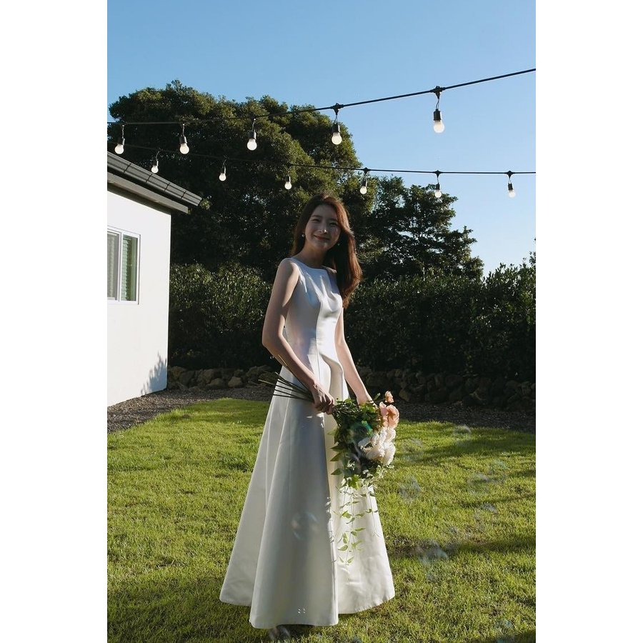 二次会 花嫁 白 ワンピース ウエディングドレスマキシ丈 結婚式 ドレスロング丈 フレア Aライン mdprevattcaulkingandwaterproofing.com