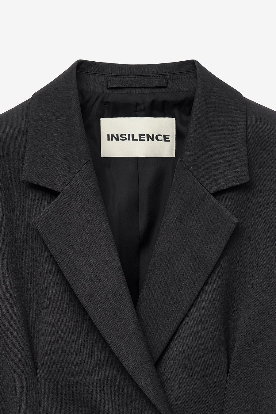 [INSILENCE] Strap blazer /追跡付 INSILENCE】 STRAP BLAZER : BLACK