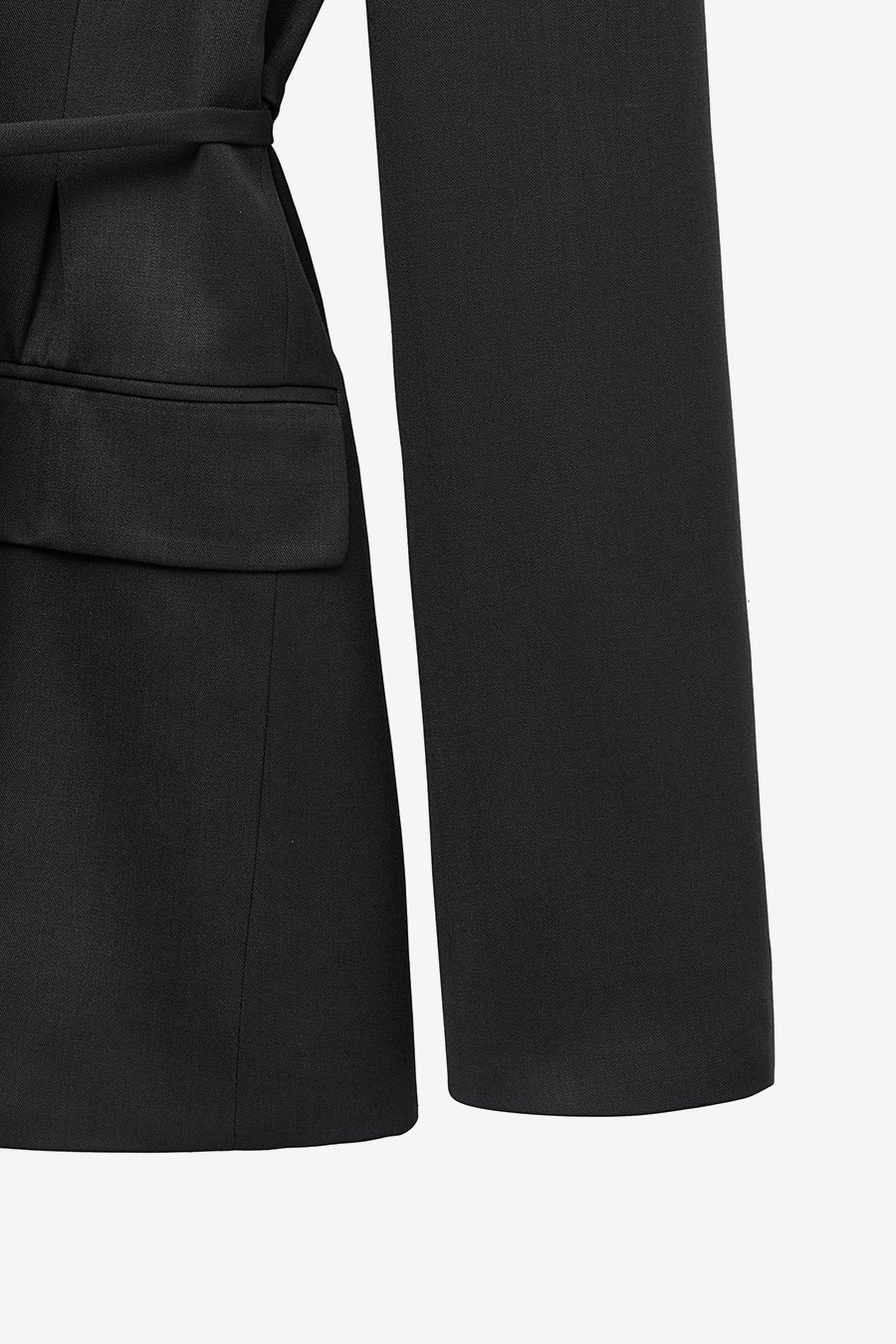 INSILENCE】 STRAP BLAZER : BLACK